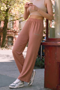 Zivame Knit Cotton Loungewear Bottom - Mocha Mousse — thumbnail 1